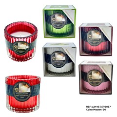 VELA POTE VIDRO DECORATIVA