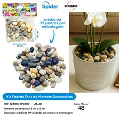 PEDRAS DECORATIVAS MARROM