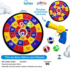 TIRO AO ALVO VELCRO C/ PISTOLA