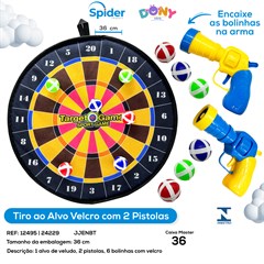 TIRO AO ALVO VELCRO 2 PISTOLAS