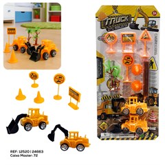 KIT CONSTRUCAO PULL BACK 10PCS