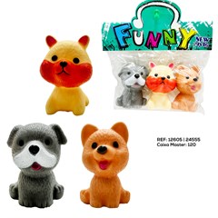 KIT 3 CACHORROS DE VINIL