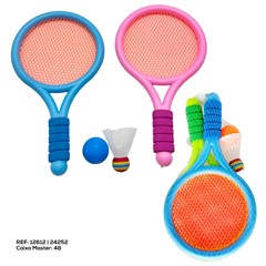 JOGO DE RAQUETES C PETECA E BOLA