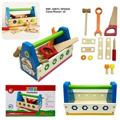 CAIXA DE FERRAMENTAS MADEIRA