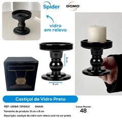 CASTICAL PRETO  VIDRO