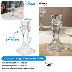 CASTICAL CRISTAL VINTAGEM VIDRO