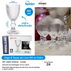 JOGO TACAS LICOR 64ML VIDRO
