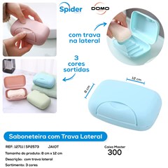 SABONETEIRA COM TRAVA LATERAL