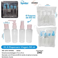 KIT VIAGEM 4 FRASCOS 60 ML