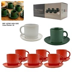 JOGO 6 XICARAS COM PIRES 85ML