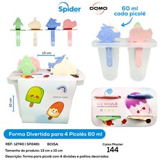 FORMA PARA 4 PICOLES