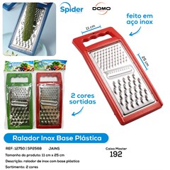 RALADOR INOX BASE PLASTICA