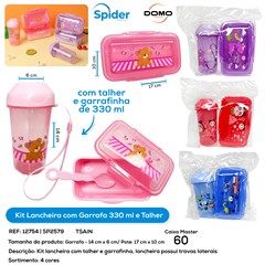 LANCHEIRA C TALHER + GARRAFA 330ML