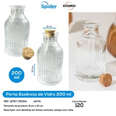 POTE 200ML VIDRO ESSENCIA