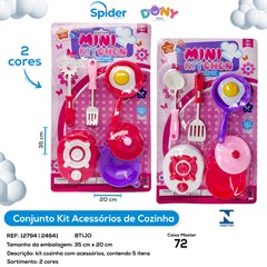 KIT HORA DE COZINHAR 5I ITENS 2 MODELOS