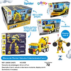 BLOCO DE MONTAR VEICULOS COLECIONAVEIS 2X1