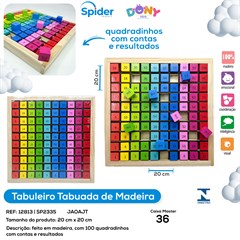 TABUADA DE MADEIRA