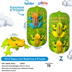 KIT 2 SAPOS COM RODINHAS A FRICCAO