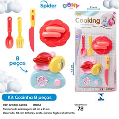 KIT HORA DE COZINHAR FORNINHO E ACESSORIOS 8 PCS