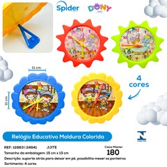 RELOGIO EDUCATIVO COLORIDO