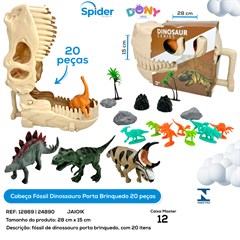 CABECA DE DINOSSAURO KIT DINOSSAUROS