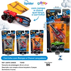 CARRINHO COM RAMPA E CHAVE LANCA CARRINHOS