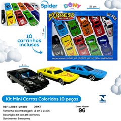 MINI CARROS COLORIDOS 10 PCS