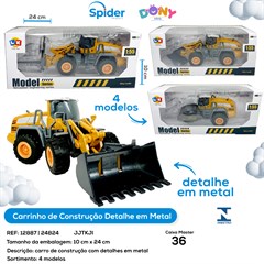 CARRO DE CONSTRUCAO DETALHE METAL GRANDE
