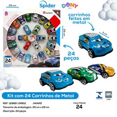 CARRO METAL KIT 24 PECAS