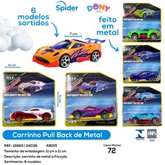 CARRO PULL BACK METAL