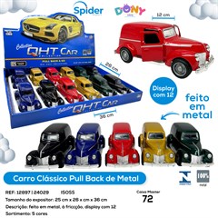 CARRO PULL BACK CLASSICO METAL