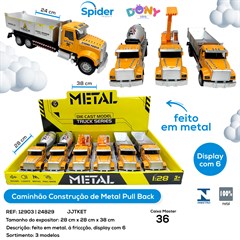 CAMINHAO PULL BACK CONSTRUCAO METAL