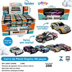 CARRO METAL DISPLAY 48 PCS