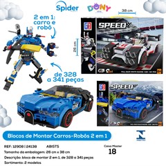 BLOCOS DE MONTAR CARROS 2X1