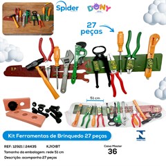 KIT FERRAMENTAS DE BRINQUEDO