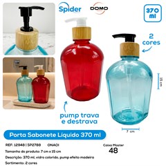 PORTA SABONETE LIQ. 370ML DE VIDRO