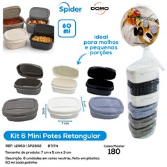 KIT 6 POTES