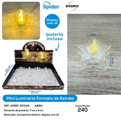 LUMINARIA EM FORMATO DE ESTRELA