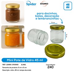 POTE DE VIDRO 45ML