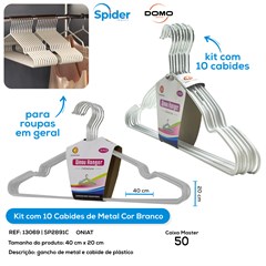 CABIDE DE METAL COR BRANCA
