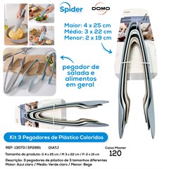 KIT 3 PEGADORES DE PLASTICO
