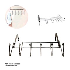 CABIDE DE METAL 6 GANCHOS