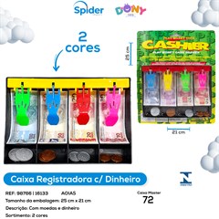 CAIXA REGIS C/ DINHEIRO/MOEDA